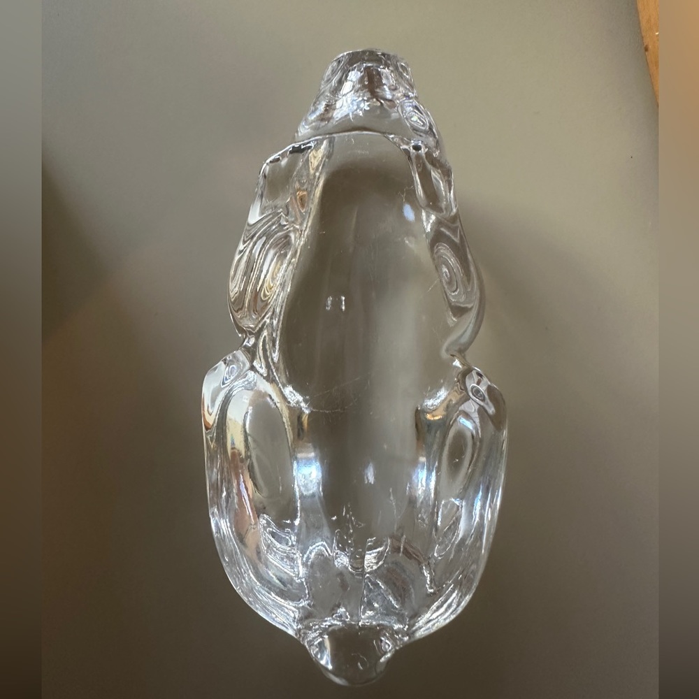 VTG Princess House Pets Bunny Rabbit Laying Down Lead Crystal Clear Glass Figure - Picture 8 of 9